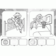 MY LITTLE PONY ระบายสีและฝึกวาดภาพ SPORTS